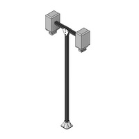 41-170-0 MODULAR SOLUTIONS TIE PLATE 135MM X 135MM X 6MM T SHAPE ANGLED INSIDES, HARDWARE NOT INCLUDED
